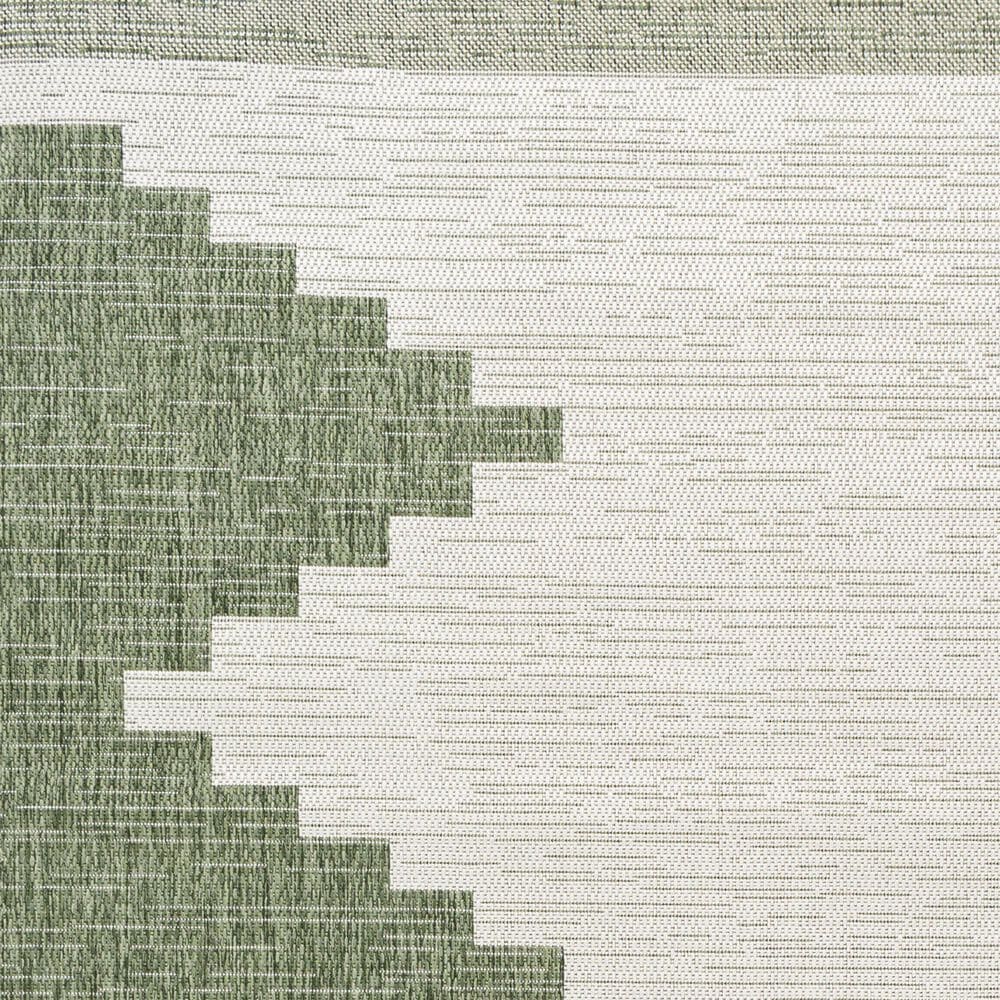 Surya Eagean EAG-2435 Grass Green, Ivory, Dark Green and Seafoam 7&#39;10&quot; Round Indoor/Outdoor Area Rug, , large