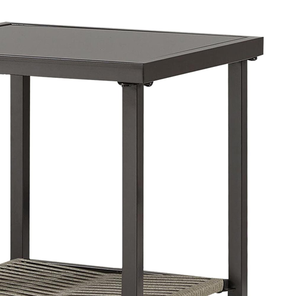 Sunwell Garden Square Patio Side Table in Tan, , large