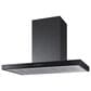 Samsung Bespoke 36" Bespoke Smart Wall Mount Hood with LCD Display in Clean Deep Charcoal and Stainless Steel, , large