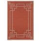 Surya Alfresco 7"3" x 10"6" Rust, Brown and Beige Indoor/Outdoor Area Rug, , large