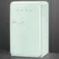 SMEG 4.48 Cu. Ft. Freestanding Compact Refrigerator with Right Hinge in Pastel Green, , large