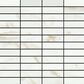 Emser Visconde Oro 1" x 3" Stacked on 12" x 12" Porcelain Mosaic Sheet, , large