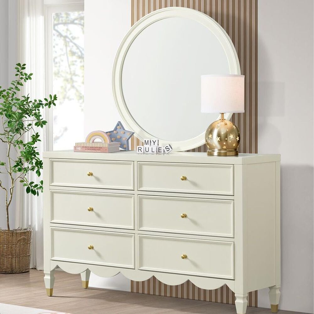 Martin Svensson Home Olivia Dresser Mirror in French White, , large