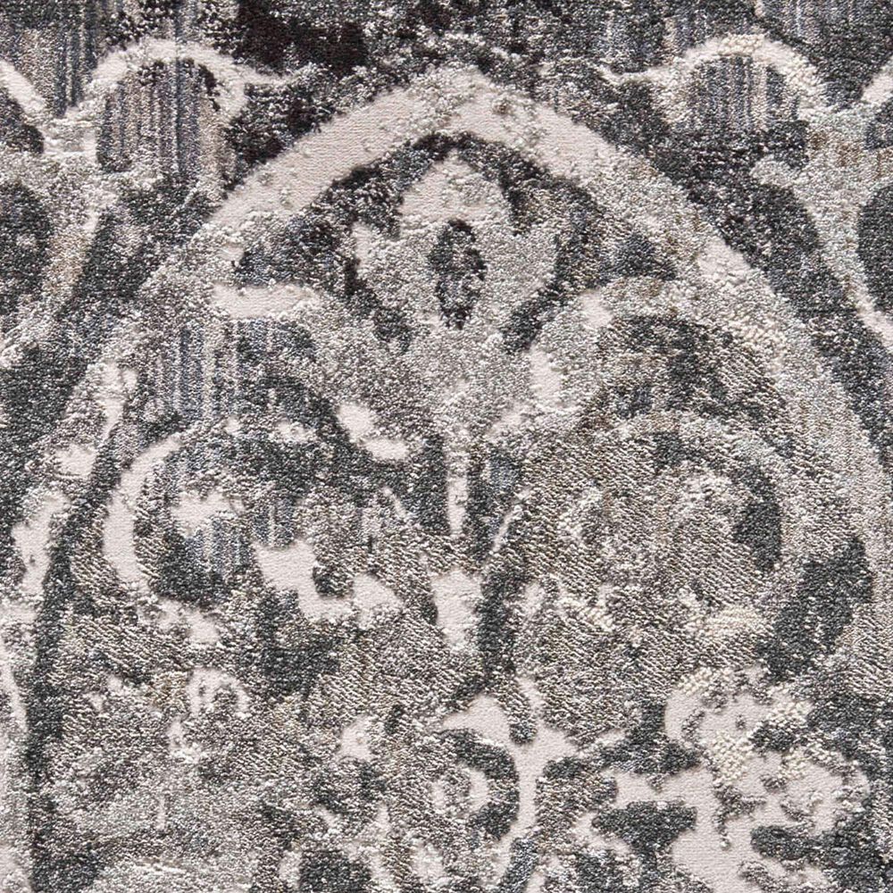Feizy Kano 3871F 6&#39;7&quot; x 9&#39;6&quot; Charcoal and Ivory Area Rug, , large