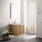 James Martin Vanities Laurent 30" Single Bathroom Vanity in Light Natural Oak with 3 cm Victorian Silver Quartz Top and Rectangular Sink, , large