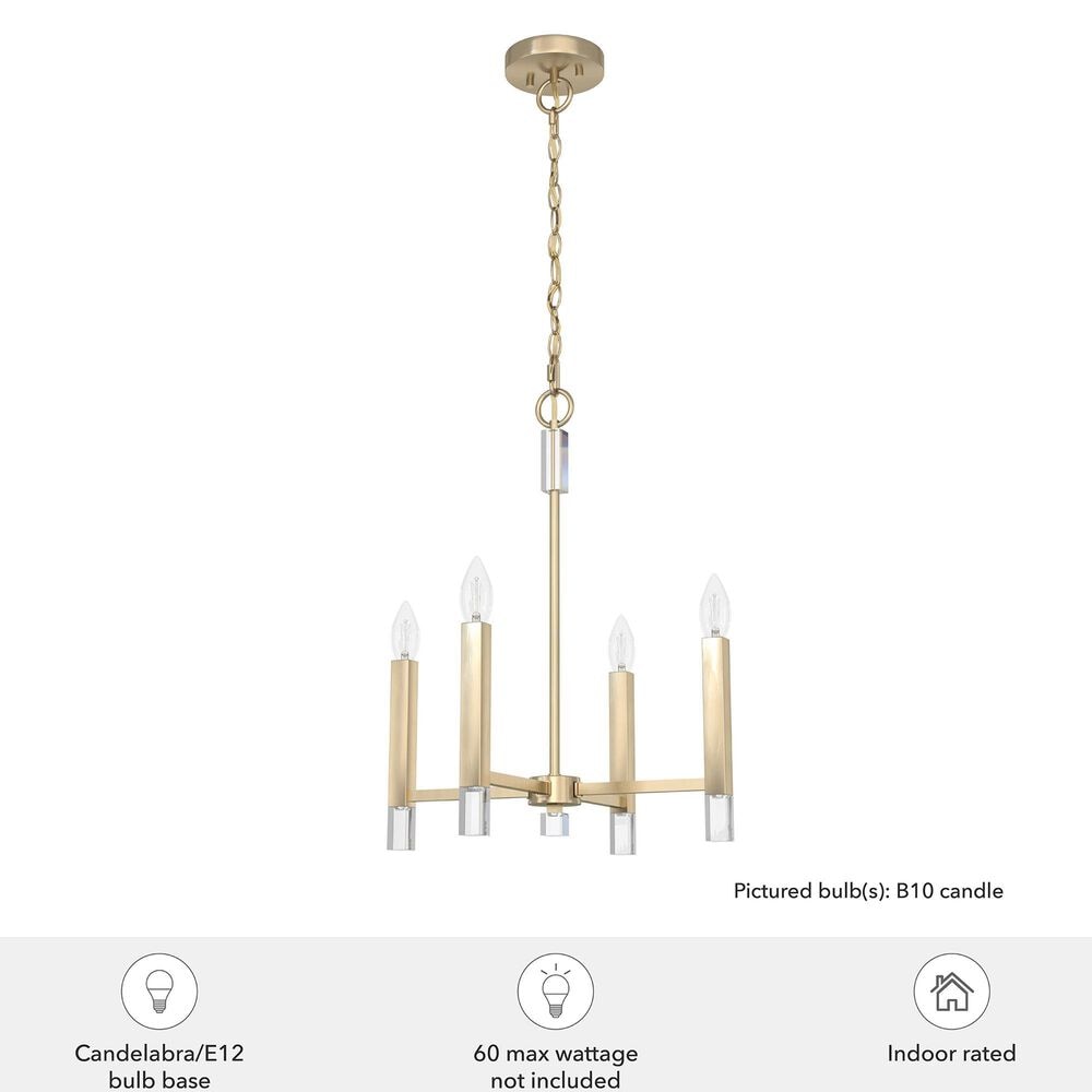 Hunter Sunjai 4-Light Pendant in Alturas Gold, , large