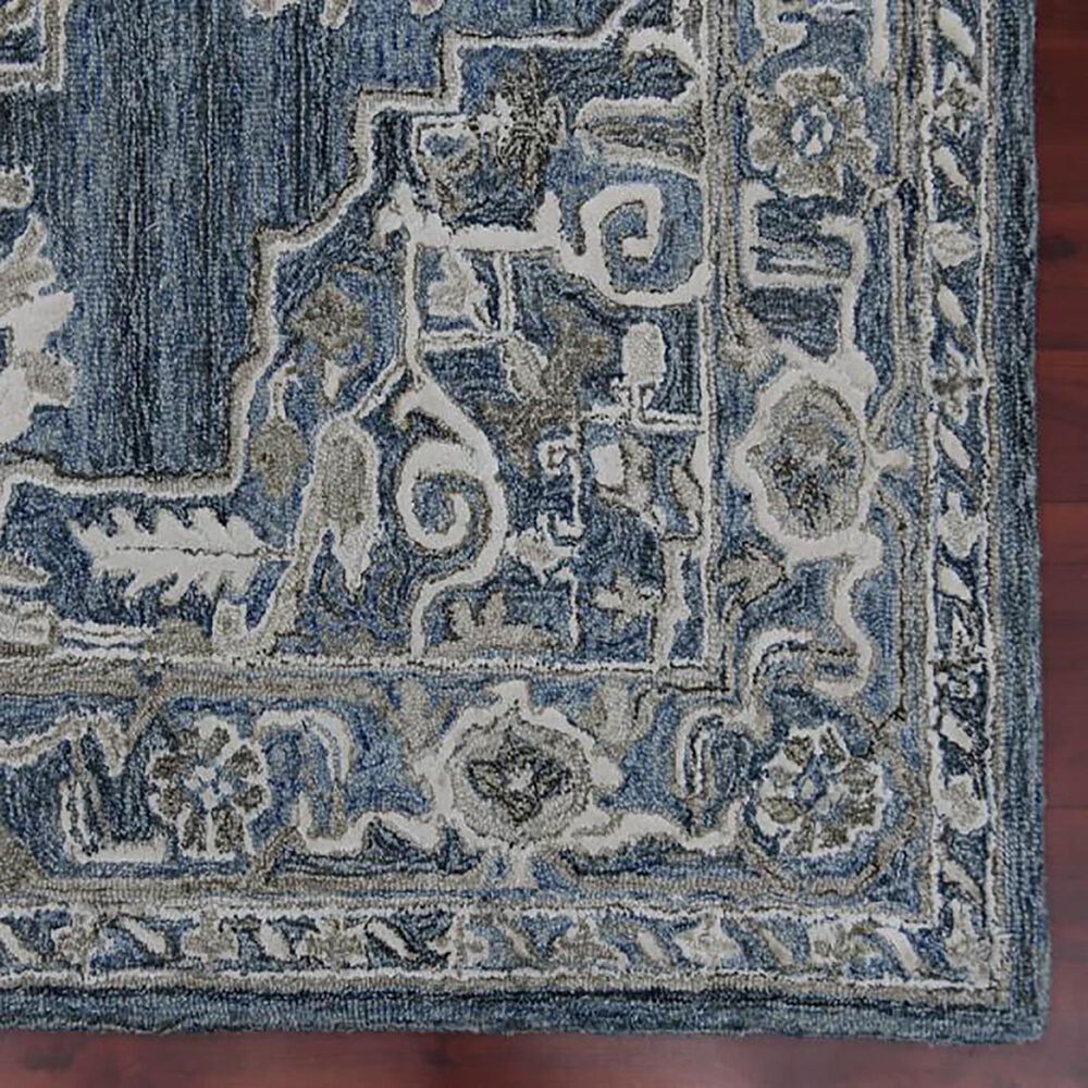 Amer Rugs Vestige 2&#39; x 3&#39; Denim and Gray Area Rug, , large