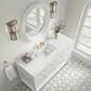 James Martin Vanities Breckenridge 60" Single Bathroom Vanity in Bright White with 3 cm Ethereal Noctis Quartz Top and Rectangular Sink, , large