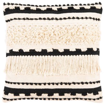 Safavieh Vanka 20" Pillow in Beige and Black, , large