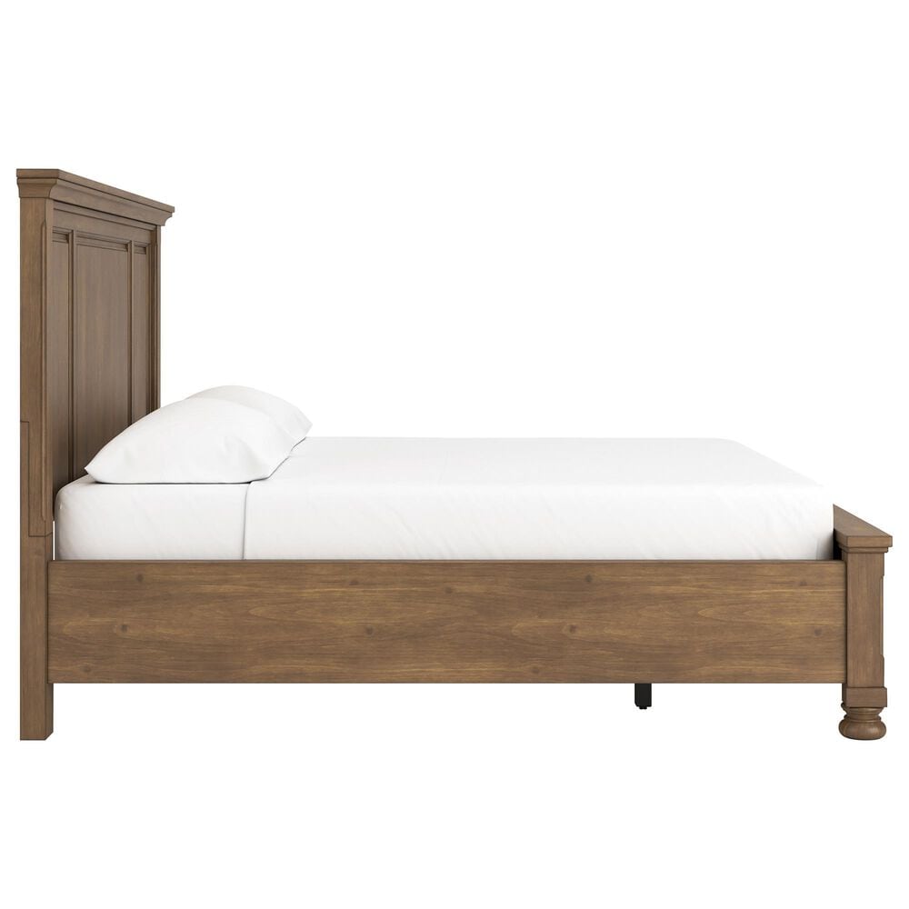 Ashley Feddinger California King Panel Storage Bed in Chestnut Brown, , large