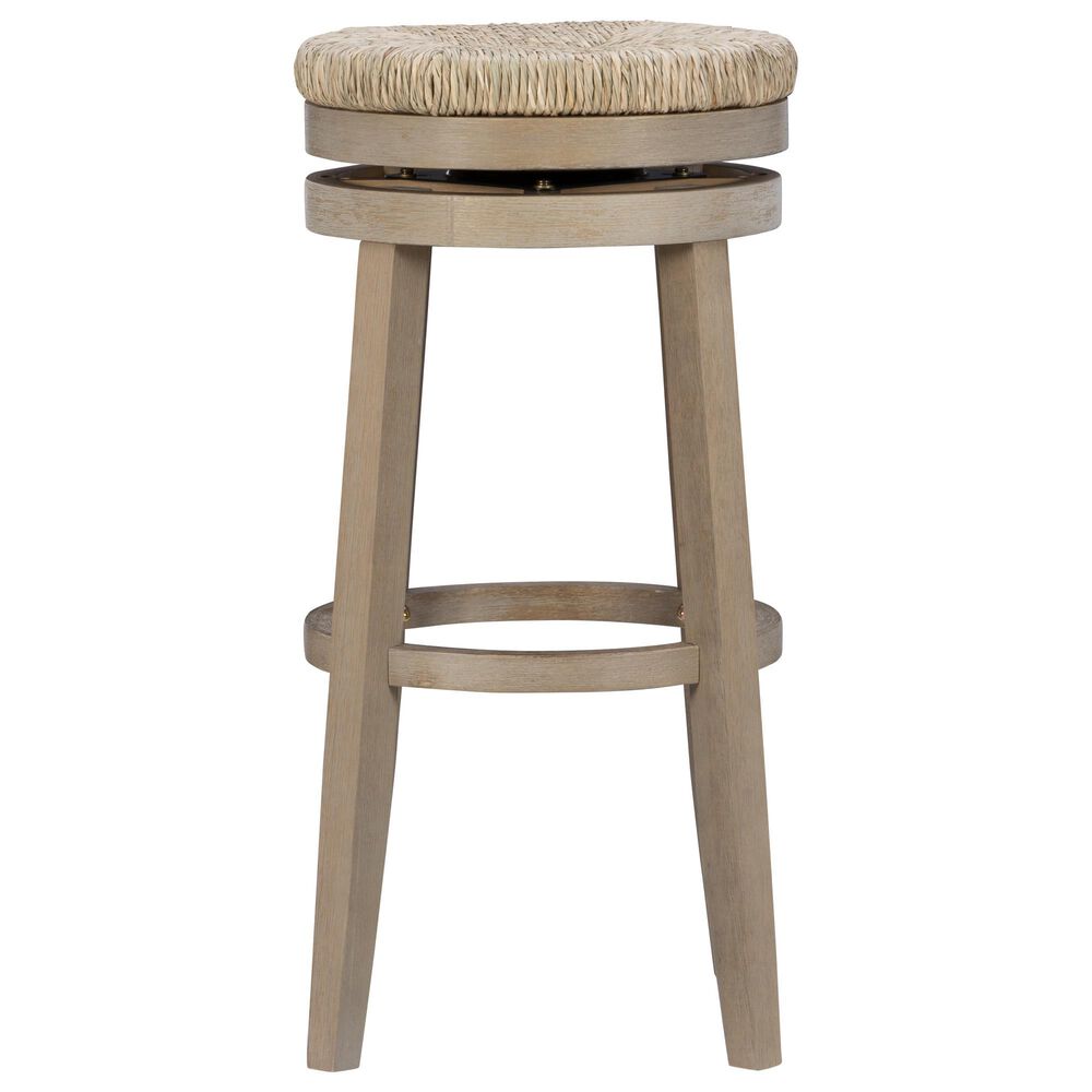 Linon Home Decor Morgan Swivel Bar Stool in Natural, , large