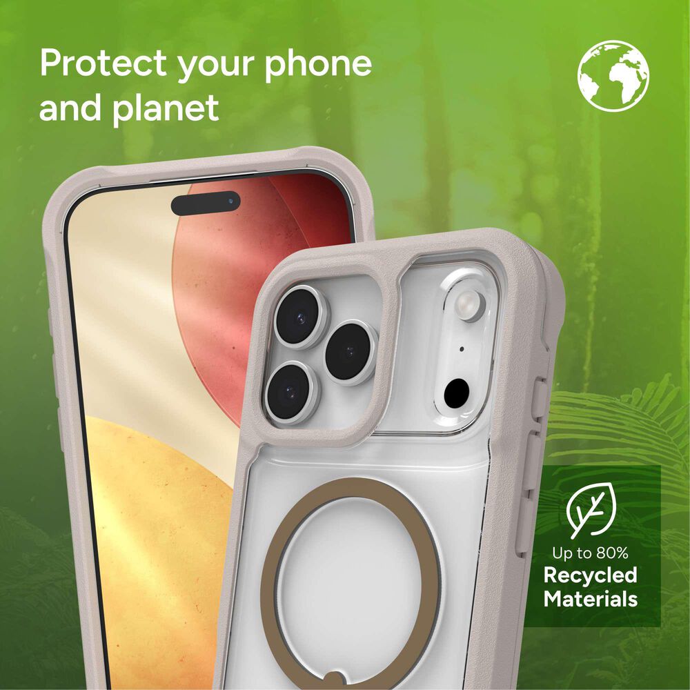 Zagg Rainier Snap MagSafe Case with Kickstand for Apple iPhone 17 Pro Max in Sandstone Beige, , large