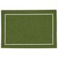 Saro 13" x 19" Laser-Cut Hemstitch Placemat in Green, , large