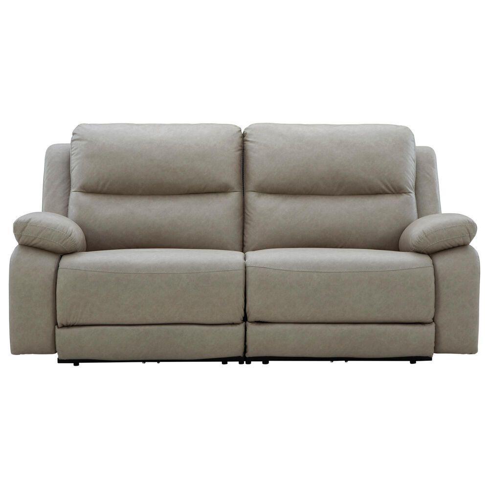 Ashley Narwhal Place 2-Piece Power Reclining Symmetrical Sectional Loveseat in Pebble, , large