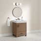 37B Alanya 24" Single Bathroom Vanity in Walnut Drift with White Composite Stone Top, , large