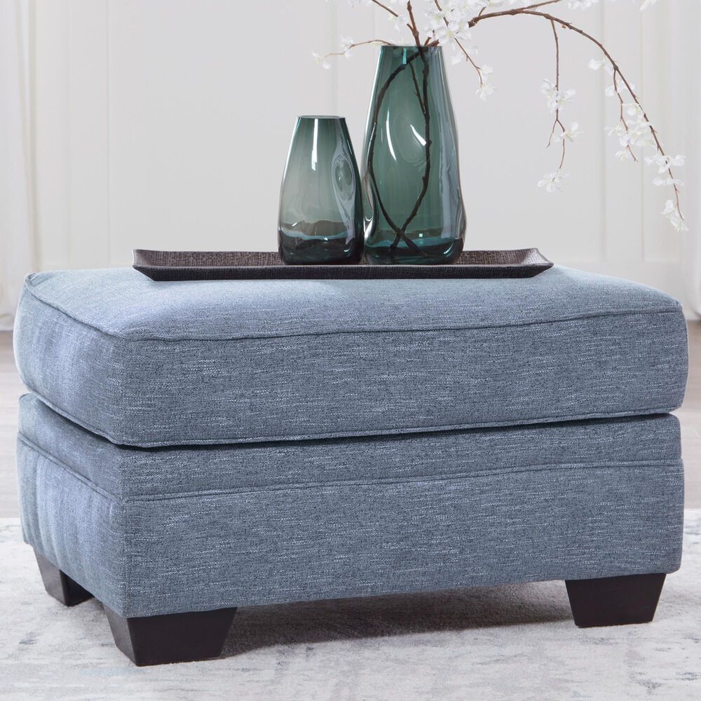 Ashley Carissa Manor Ottoman in Denim, , large