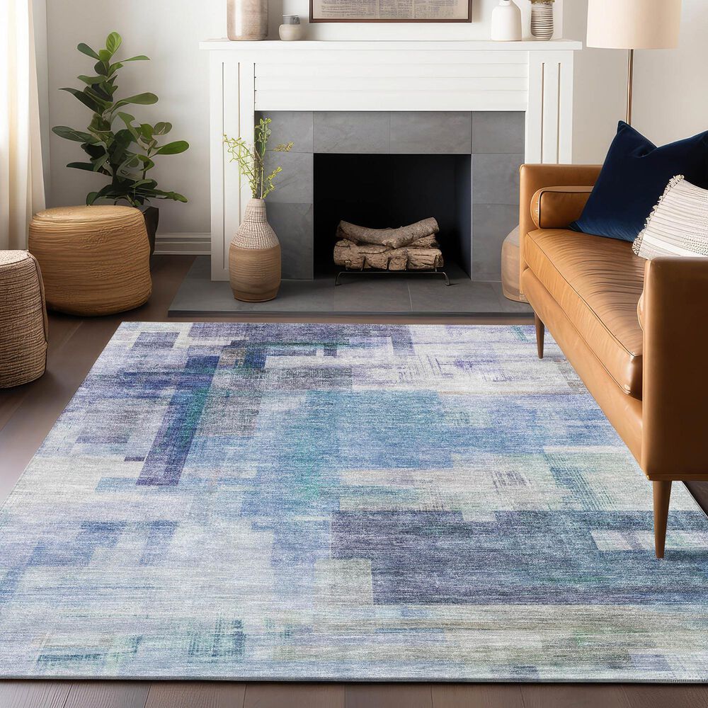 Dalyn Rug Company Ravenna RN6 8&#39; x 10&#39; Blue Area Rug, , large