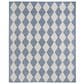 Nourison Positano Geometric Navy Blue 7" x 10" Indoor/Outdoor Area Rug, , large
