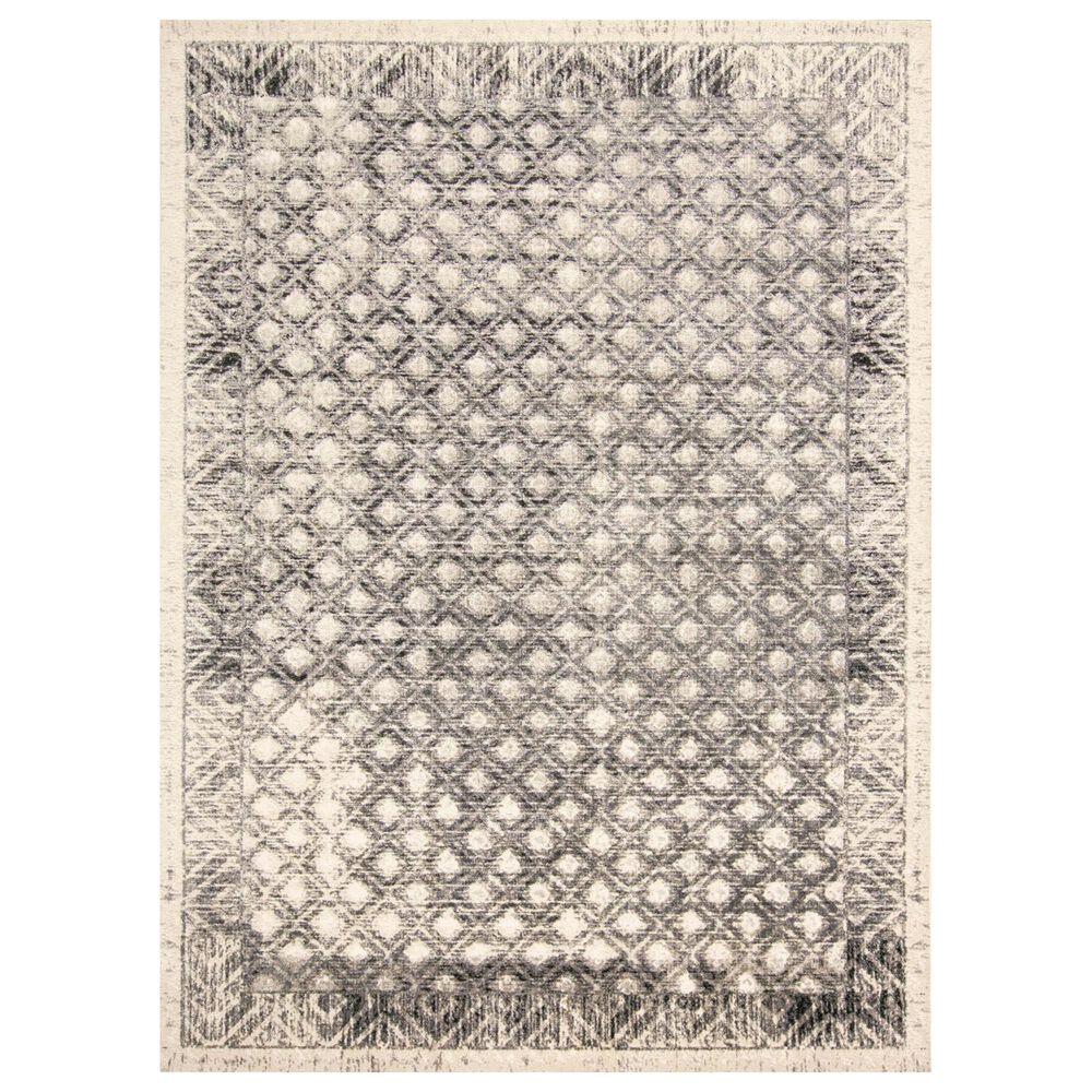 Feizy Kano 7"10" x 11" Gray and Charcoal Area Rug, , large
