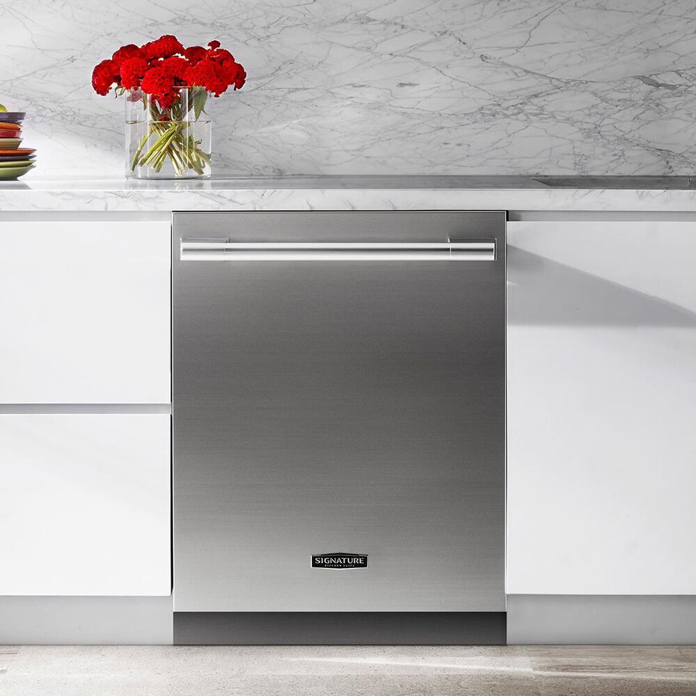 Signature Kitchen Suite 24&quot; Top Control Built-In Dishwasher with Steam in Stainless Steel, , large