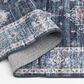 Central Oriental Rugease Velveteen Raquel Navy and Light Blue 7"6" x 9"6" Area Rug, , large