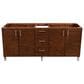 James Martin Vanities Metropolitan 72" Double Bathroom Vanity in American Walnut and Chrome with 3 cm White Zeus Quartz Top and Rectangular Sinks, , large