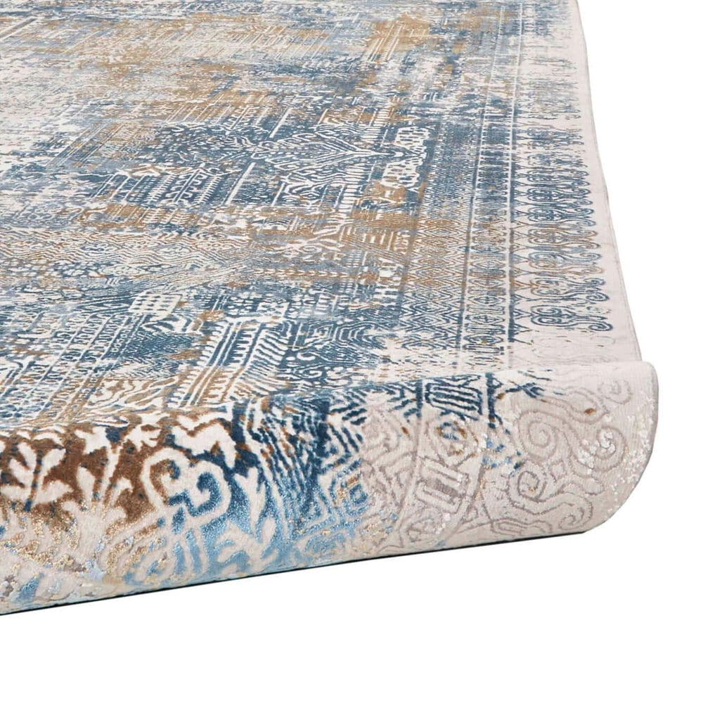 Feizy Cadiz Oriental 9&#39;9&quot; x 13&#39;2&quot; Blue and Gray Area Rug, , large