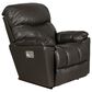 La-Z-Boy Morrison Leather Power Rocker Recliner in Grey, , large