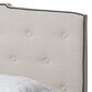 Baxton Studio Vivienne King Upholstered Bed in Light Beige, , large