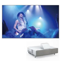 Epson EpiqVision Ultra LS500 4K Pro-UHD Laser Projection TV in White with 120