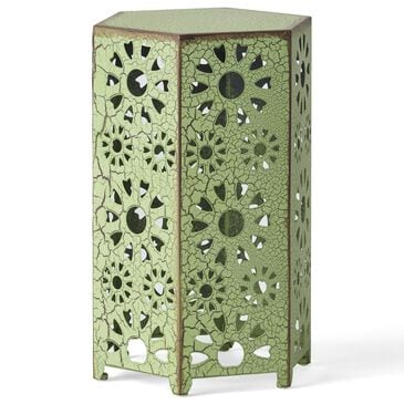 Hearth and Haven Eliana 12" Patio Side Table in Green, , large