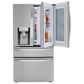 LG 2-Piece Kitchen Package with 22.3 Cu. Ft 4-Door French Door Refrigerator and Single Door Freezer in Stainless Steel, , large