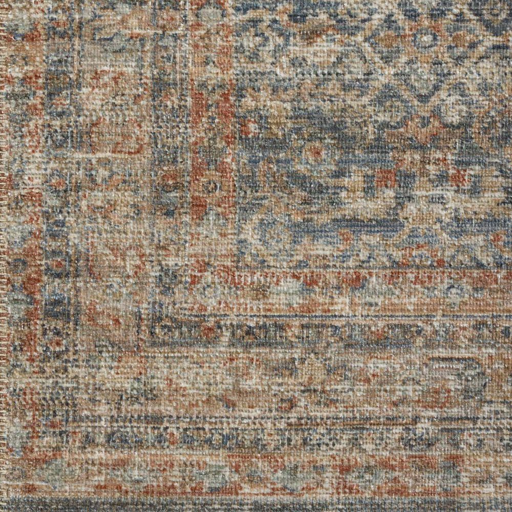 Loloi Heritage 10&#39; Square Blue and Rust Area Rug, , large