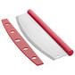 Fante"s Rocking Pizza Cutter with Blade Guard in Stainless Steel and Red, , large