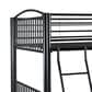 Linon Home Decor Heavy Full Over Full Bunk Bed in Black, , large