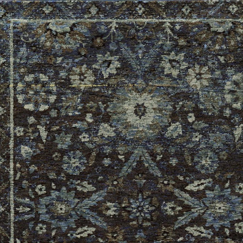 Oriental Weavers Andorra 7124A 10&#39; x 13&#39;2&quot; Navy and Blue Area Rug, , large