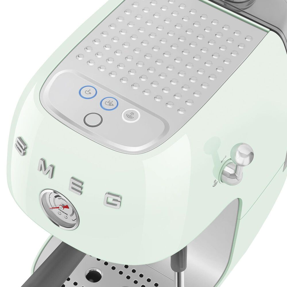 SMEG Retro Style 47 Oz Espresso and Cold Brew Coffee Machine in Pastel Green, , large