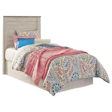 Ashley Willowton Twin Panel Headboard in Whitewash, , large