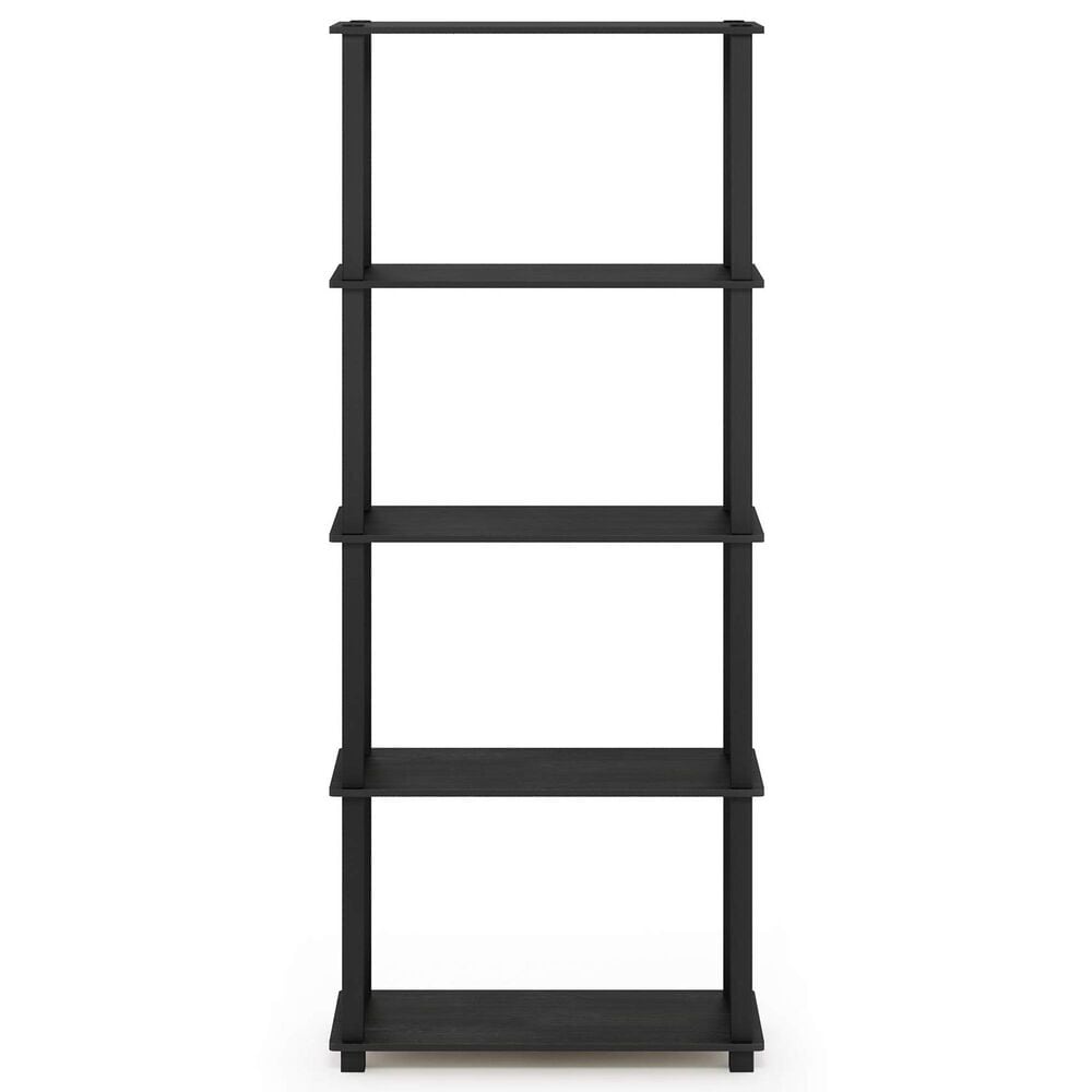 HOMLUX 5-Tier Display Rack in Americano and Black, , large