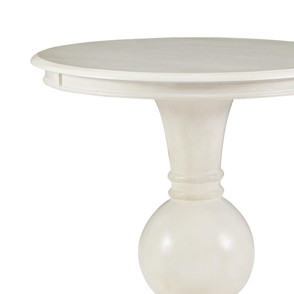 Linon Home Decor Adeline Round Accent End Table in Cream, , large