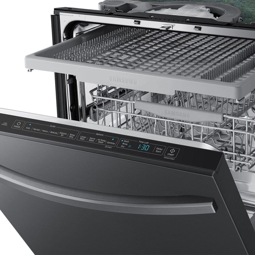 Samsung Stormwash 48 Dba Dishwasher In Black Stainless Steel