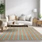 Dalyn Rug Company Marlo 3" x 5" Orange Indoor/Outdoor Area Rug, , large