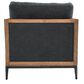 Classic Home Modern Farmhouse Renfro Chair in Navy and Reclaimed Pine, , large