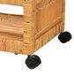 Baxton Studio Genet 2-Tier Kitchen Cart in Natural Brown, , large