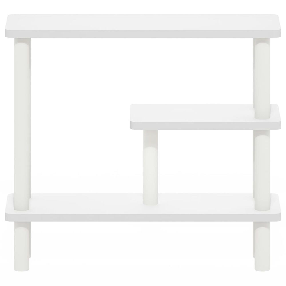 HOMLUX Turn-N-Tube 3-Tier Slim Space Saving Storage Rack in White, , large