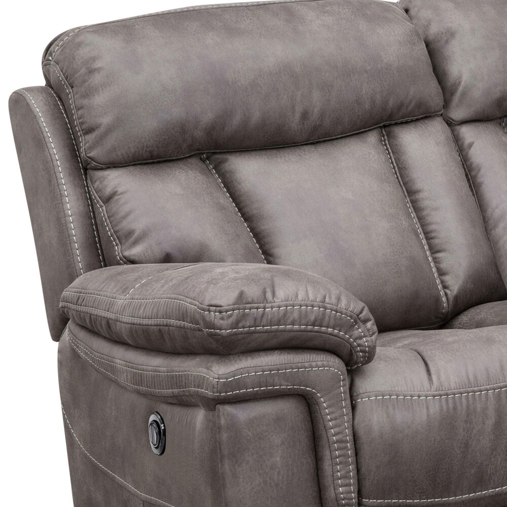 Blue River Estelle 2-Piece Power Reclining Sofa Set in Gunmetal, , large