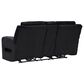 Ashley Forest Lake Power Reclining Loveseat with Console and Adjustable Headrest in Black Velvet, , large