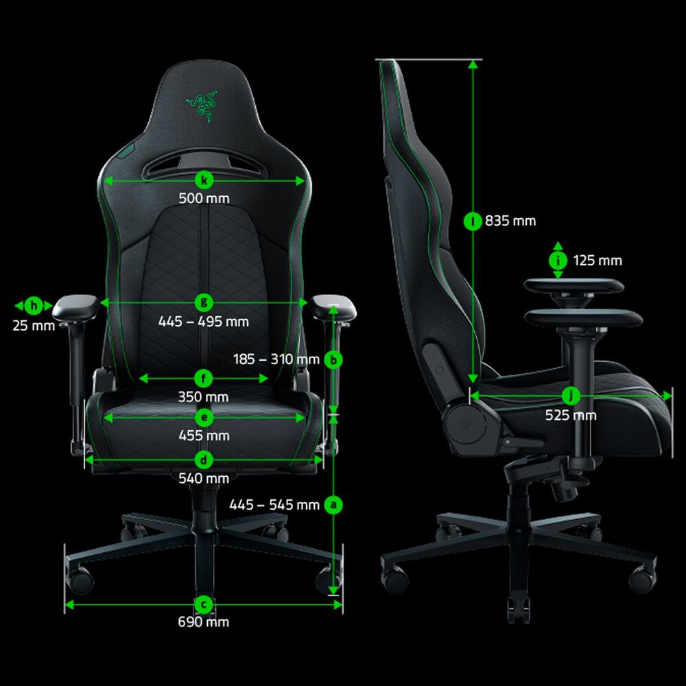 Razer Enki Gaming Chair in Black, , large