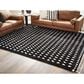 Ashley Minston 8" x 10" Black and White Area Rug, , large