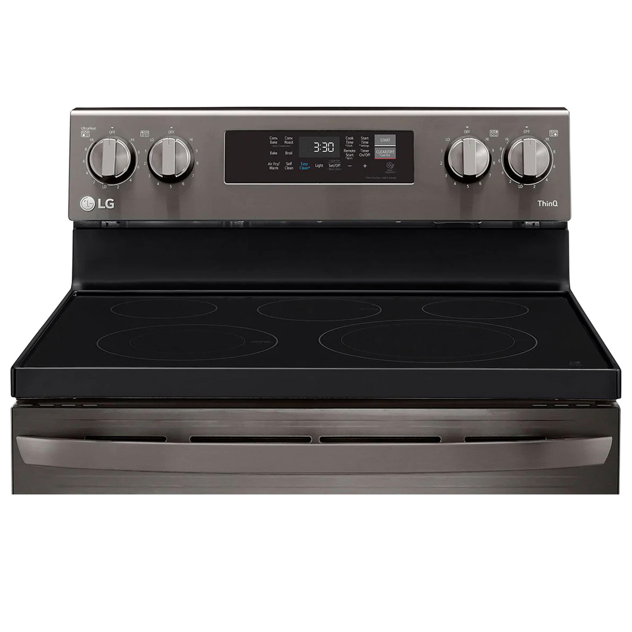 lg electric stove black stainless steel